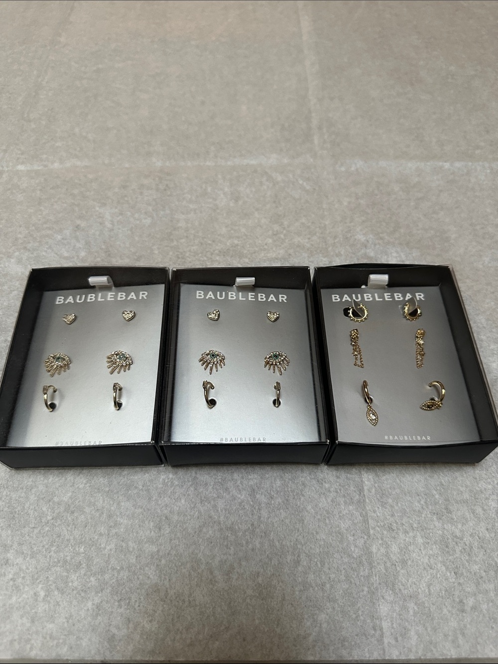 BAUBLEBAR set of 3 Earrings